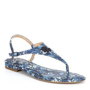 NWOB Lauren Ralph Lauren Navy Floral Ellington Thong Sandals